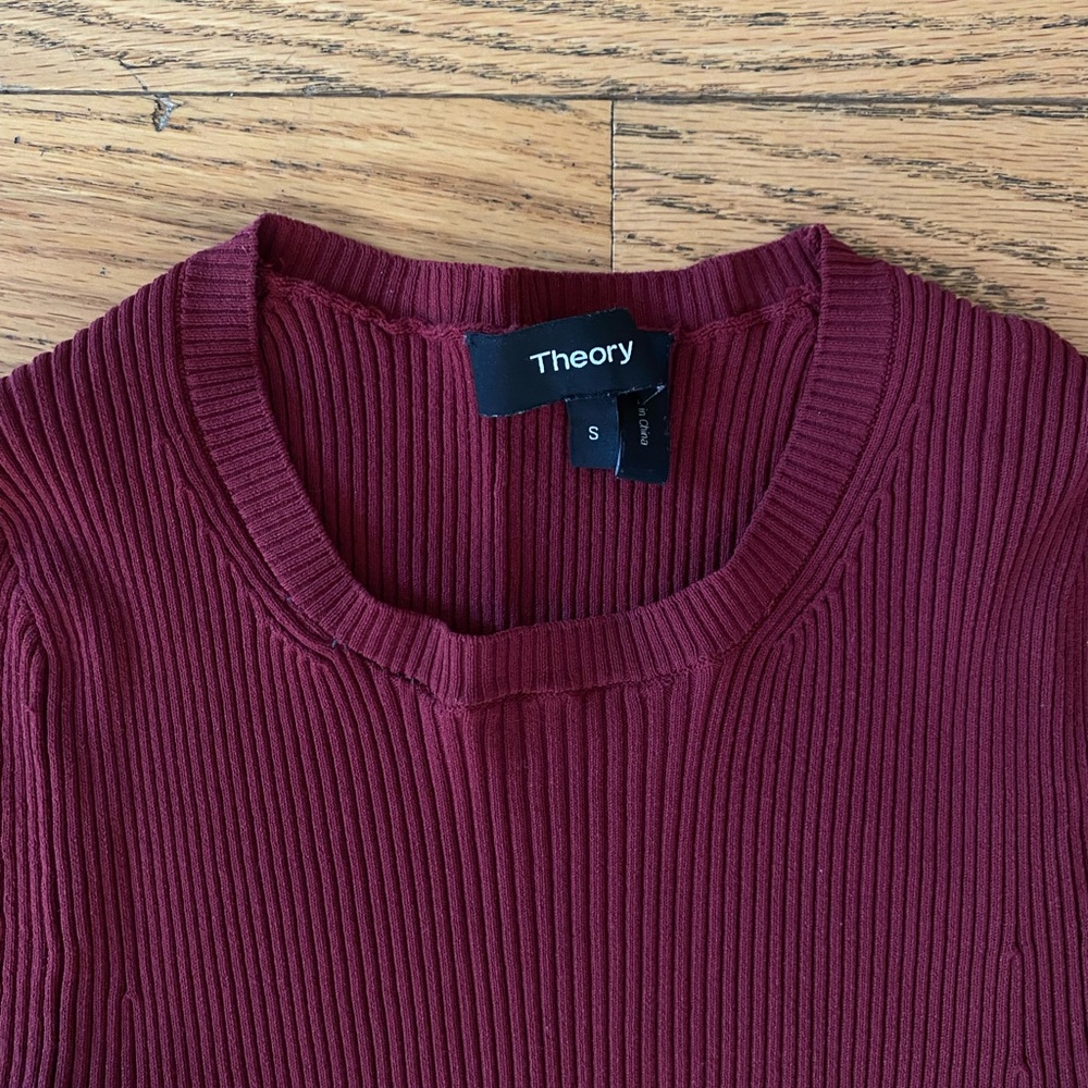 Theory Knit Ribbed Top
